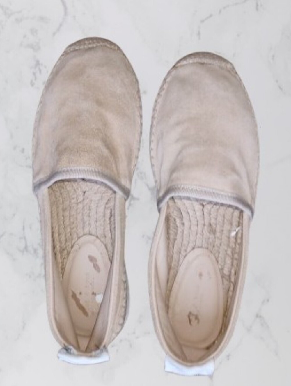 NWOT Rag & Bone Edie Suede Espadrilles in Cemento - Size 7.5